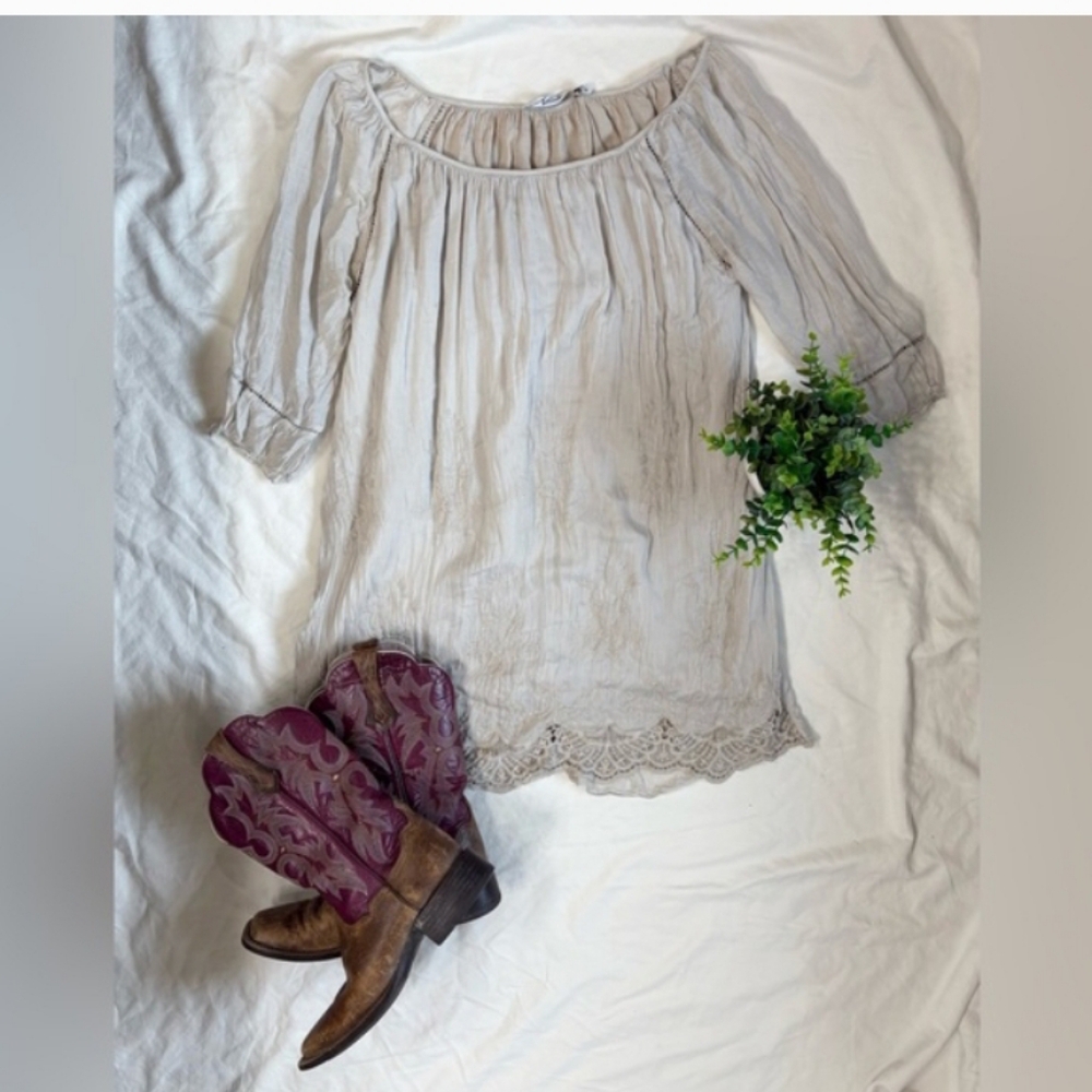 Nicola Dreamy Italian Silk Blend Mini Dress Sz M